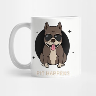 Pit Happens Cool Pitbull Dog Mug